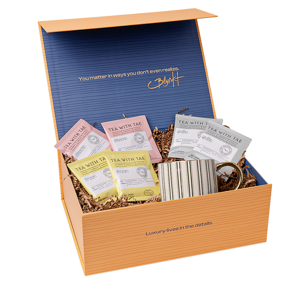 Cozy Infusions tea gift box by Blyskt Orlando