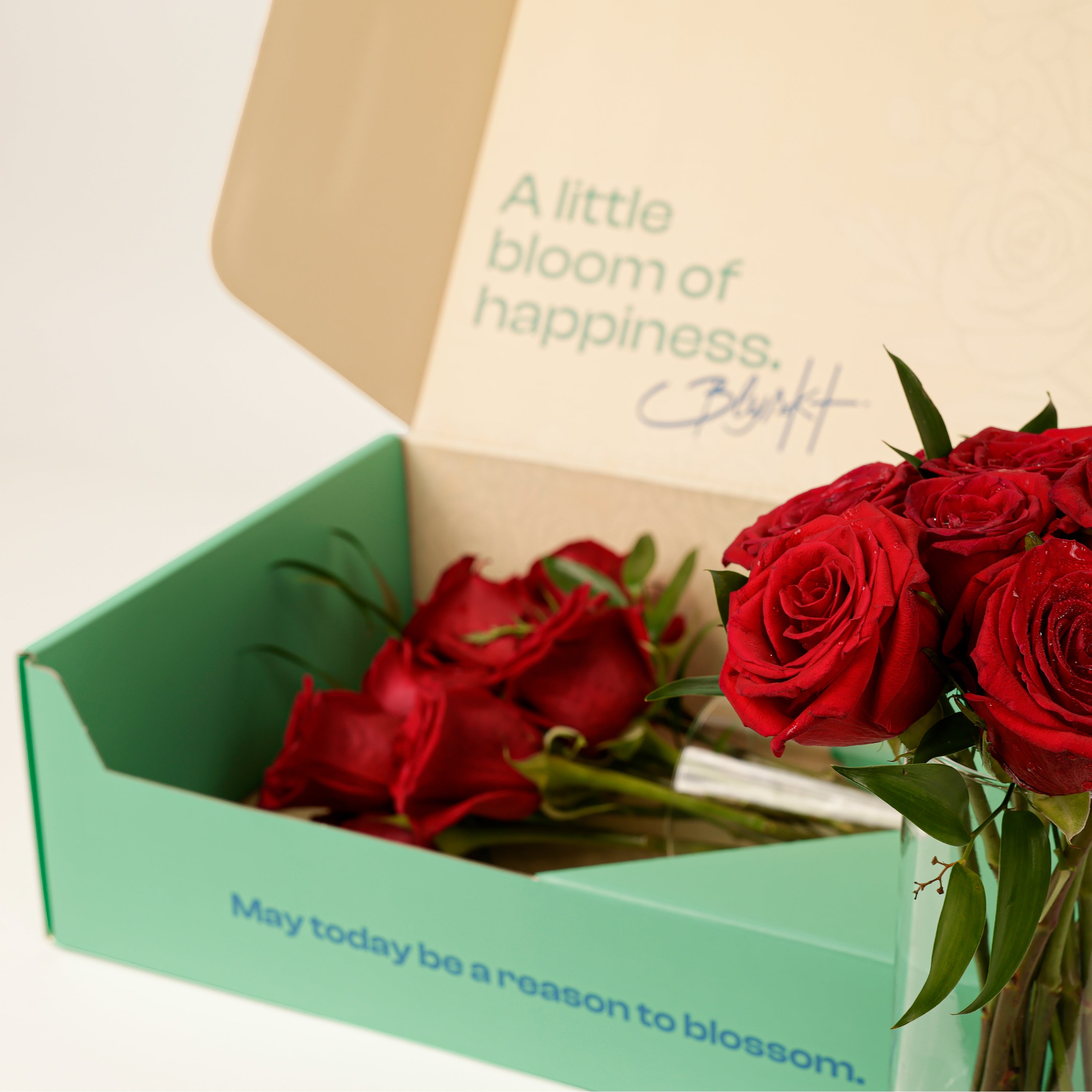 Classic Red Roses Flower Box