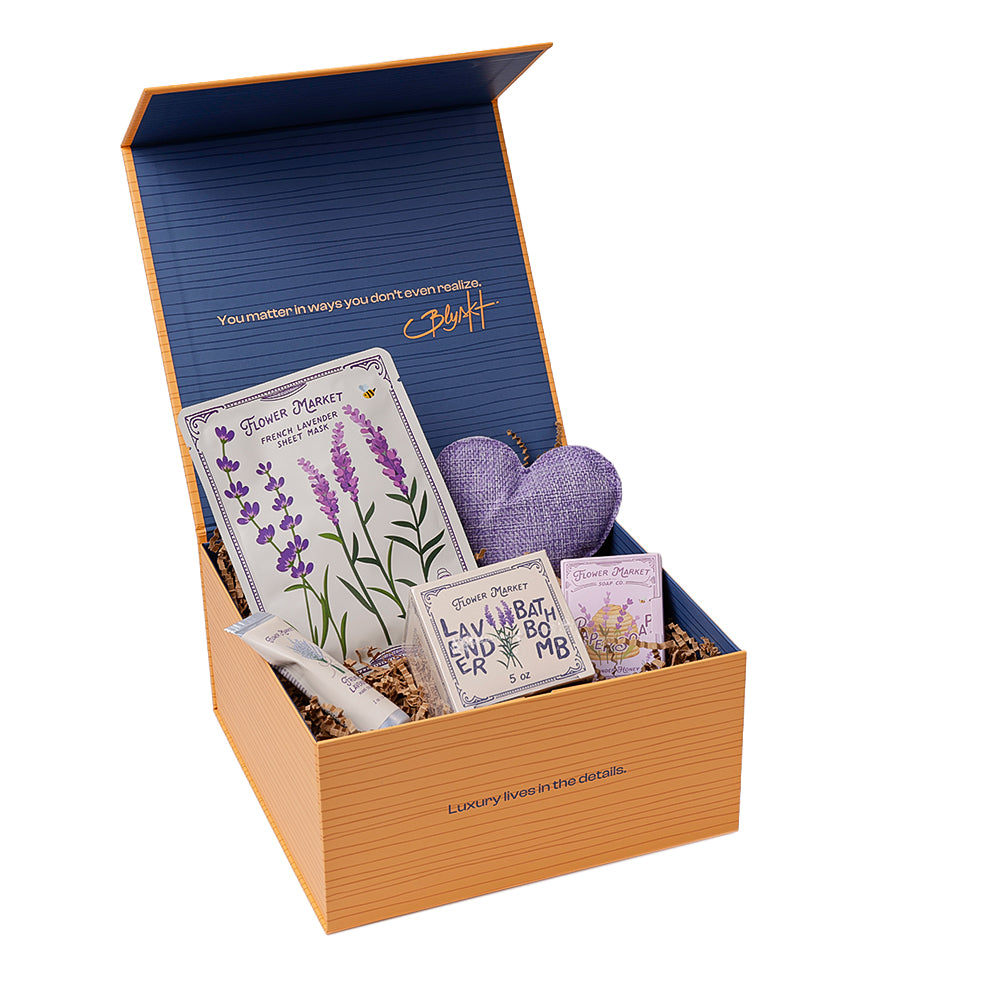 Purple Calm Moment Box by Blyskt Orlando – self-care gift