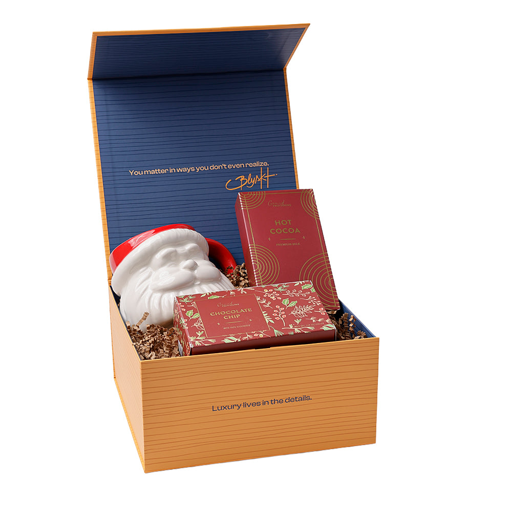 Santa’s Cozy Treat Set Box – Holiday Gift by Blyskt