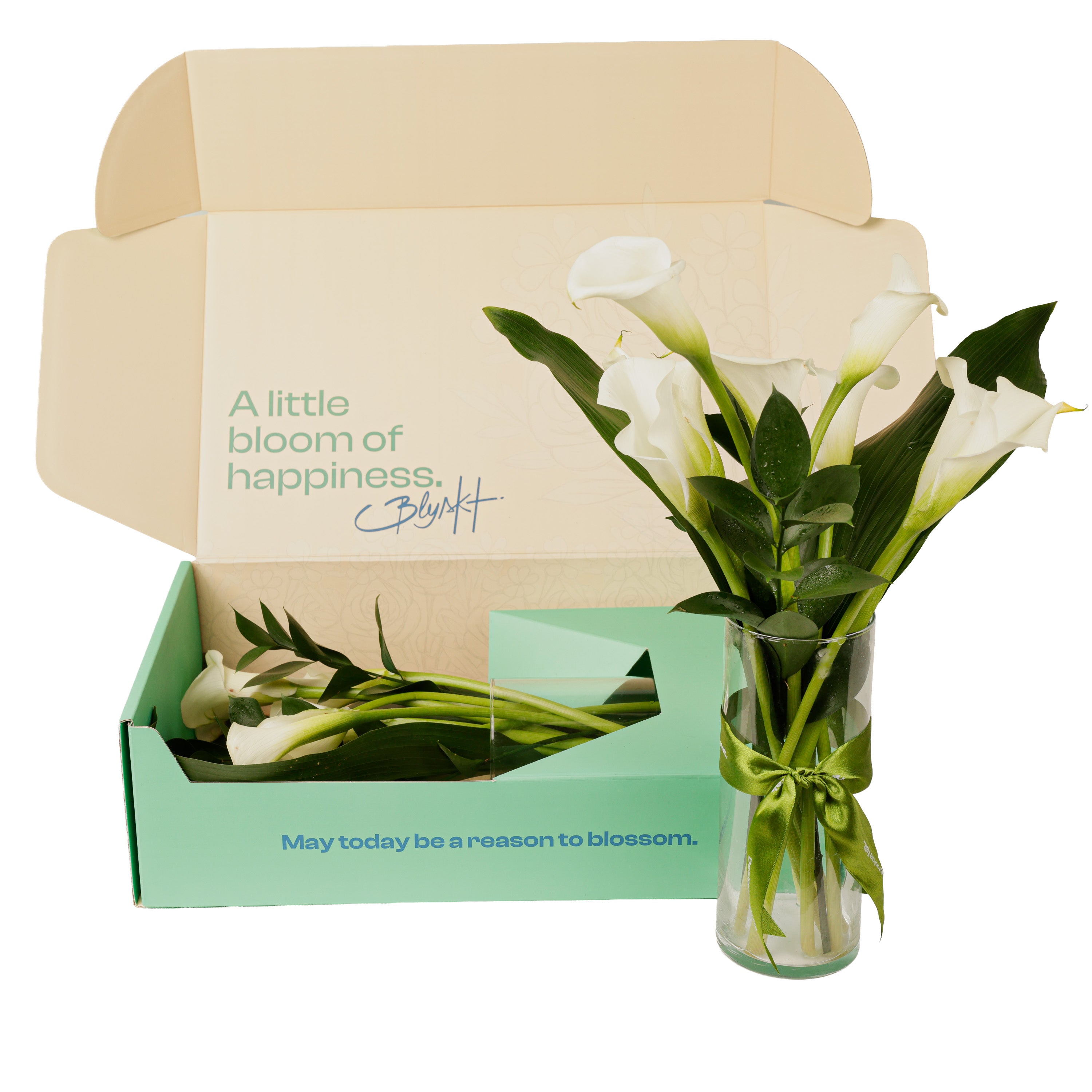 White Calla Lily Flower Box