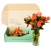 Coral Roses Flower Box