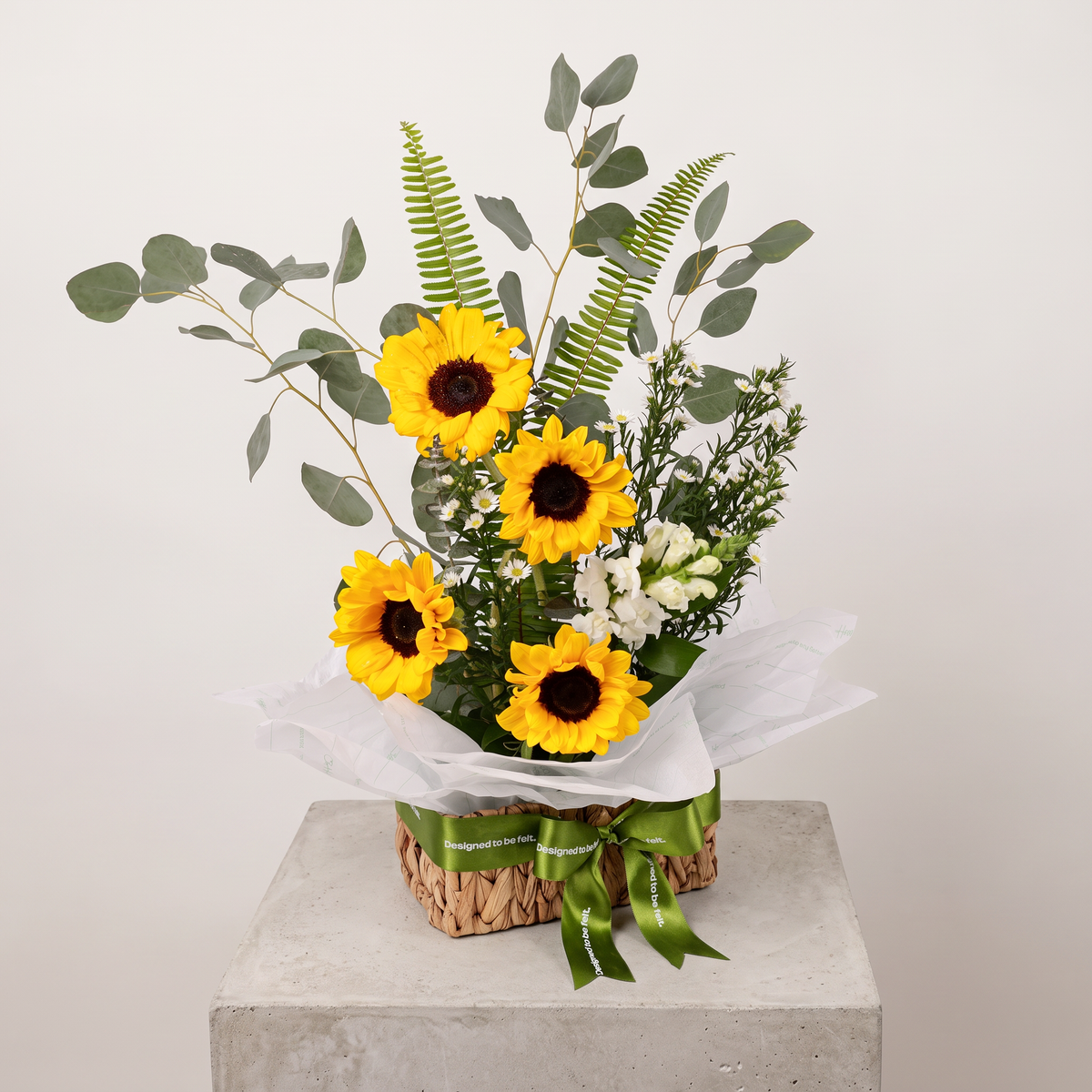 Sunny Intent Sunflower Arrangement