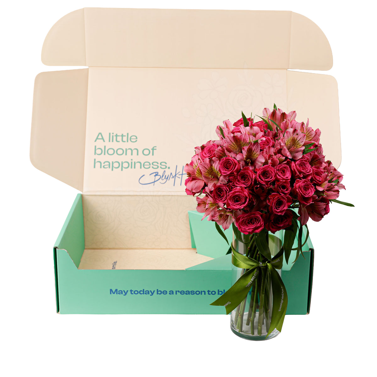 The Pink Rose Story Flower Box