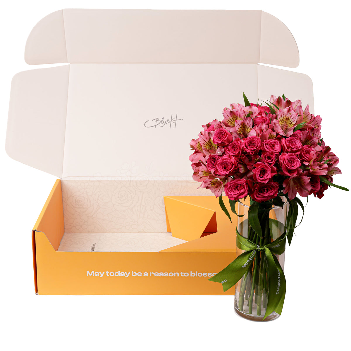 The Pink Rose Story Flower Box
