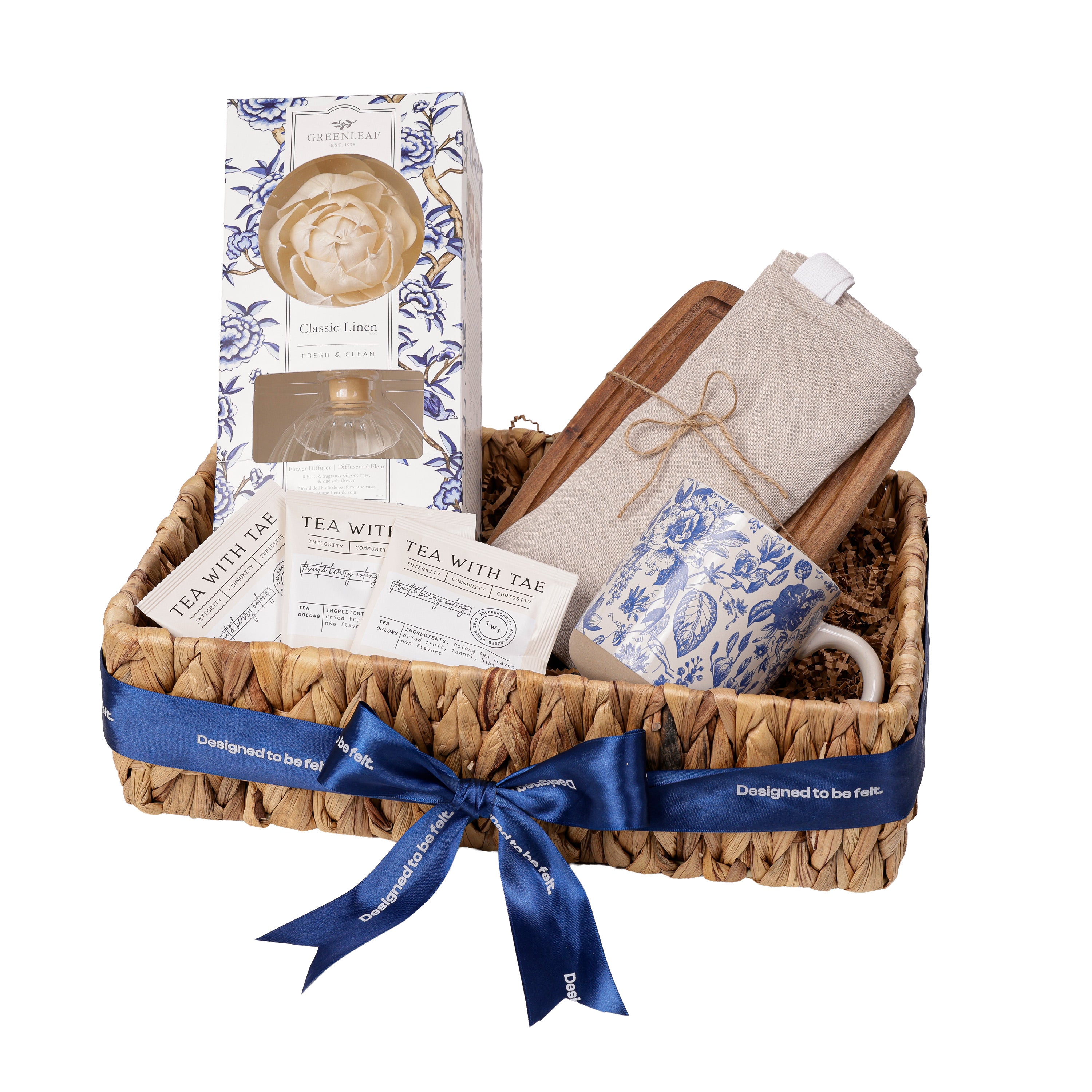 The Classic Linen Gift Basket
