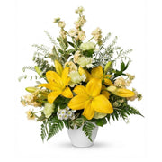 The Golden Radiance Lilies Arrangement