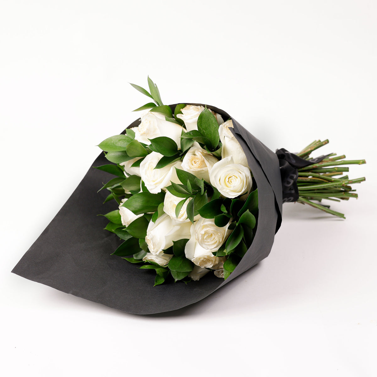 White Roses in Black