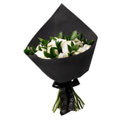 White Roses in Black