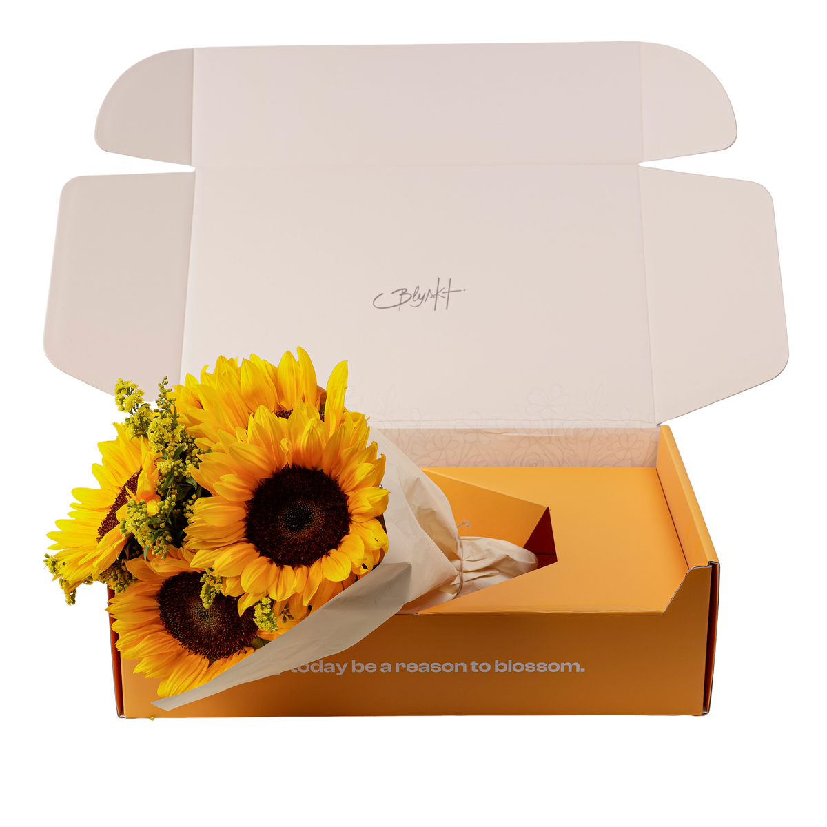 The Golden Sunflowers Flower Box