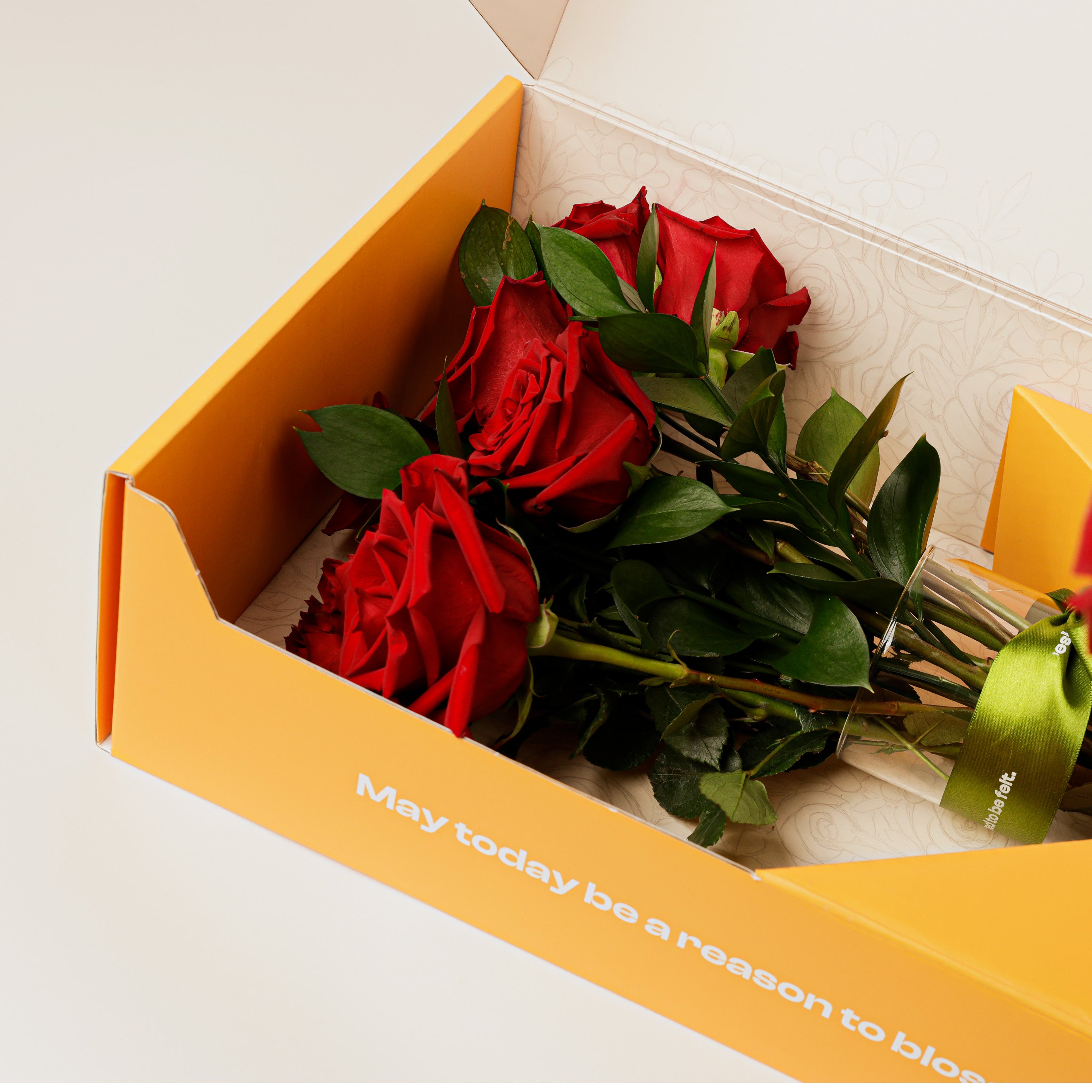 Classic Red Roses Flower Box