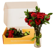 Classic Red Roses Flower Box