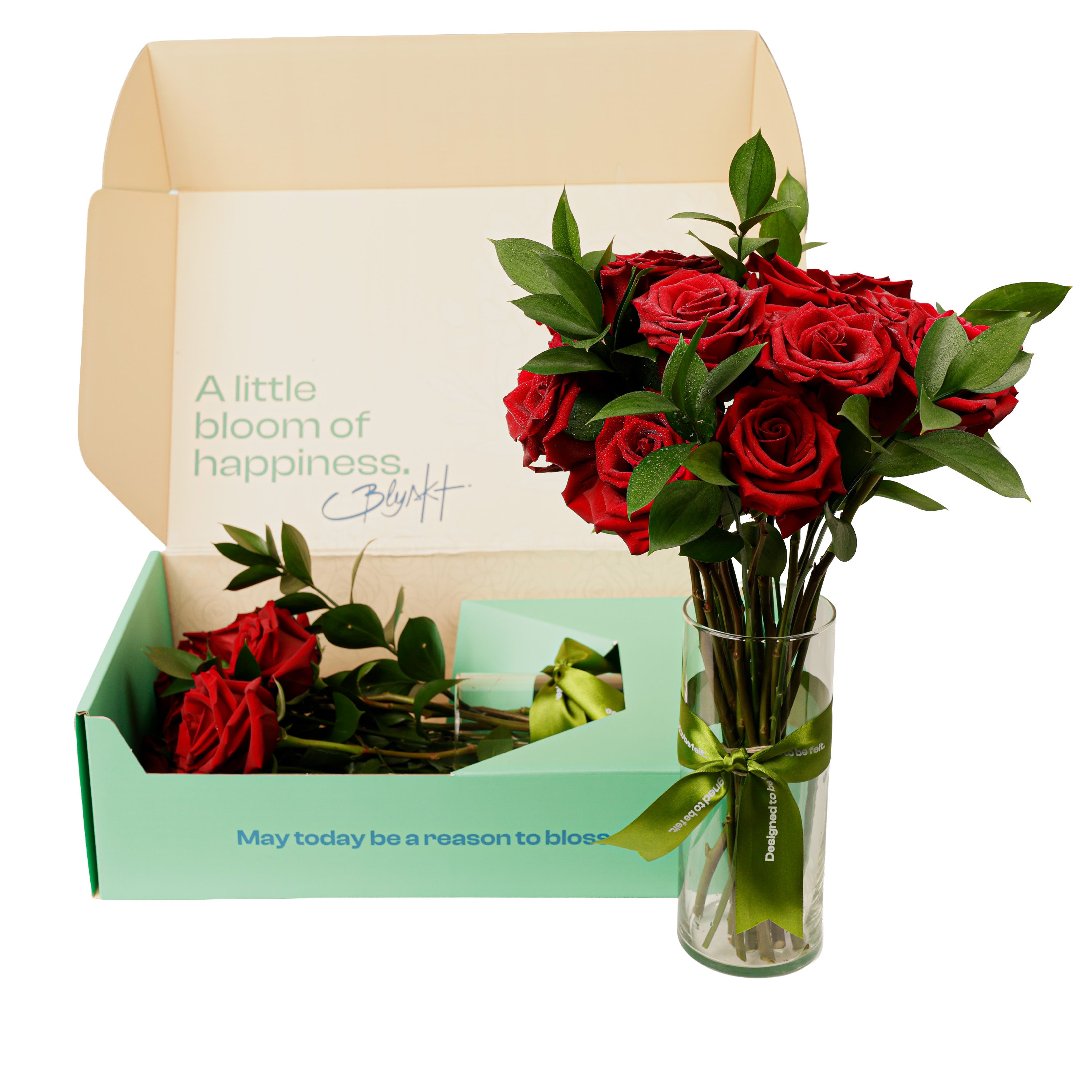 Classic Red Roses Flower Box