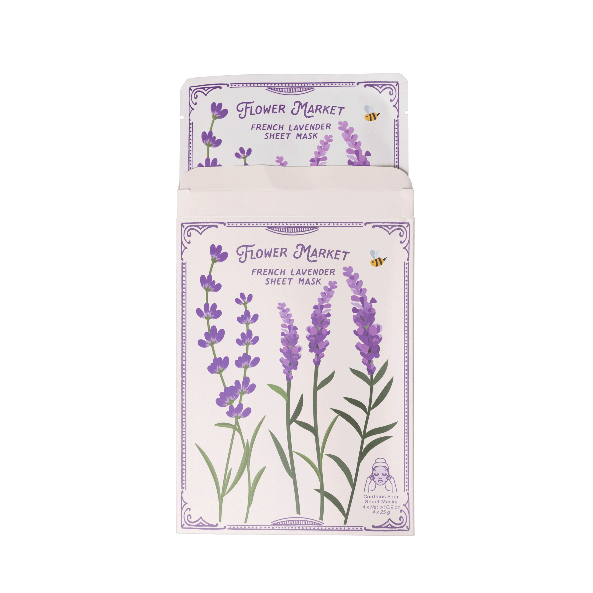 Blsykt Flower Market French Lavender sheet mask packaging on a white background