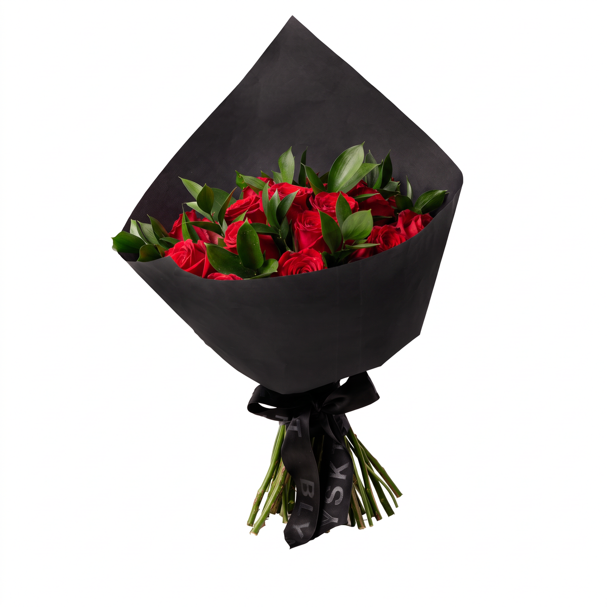 Red Roses in Black