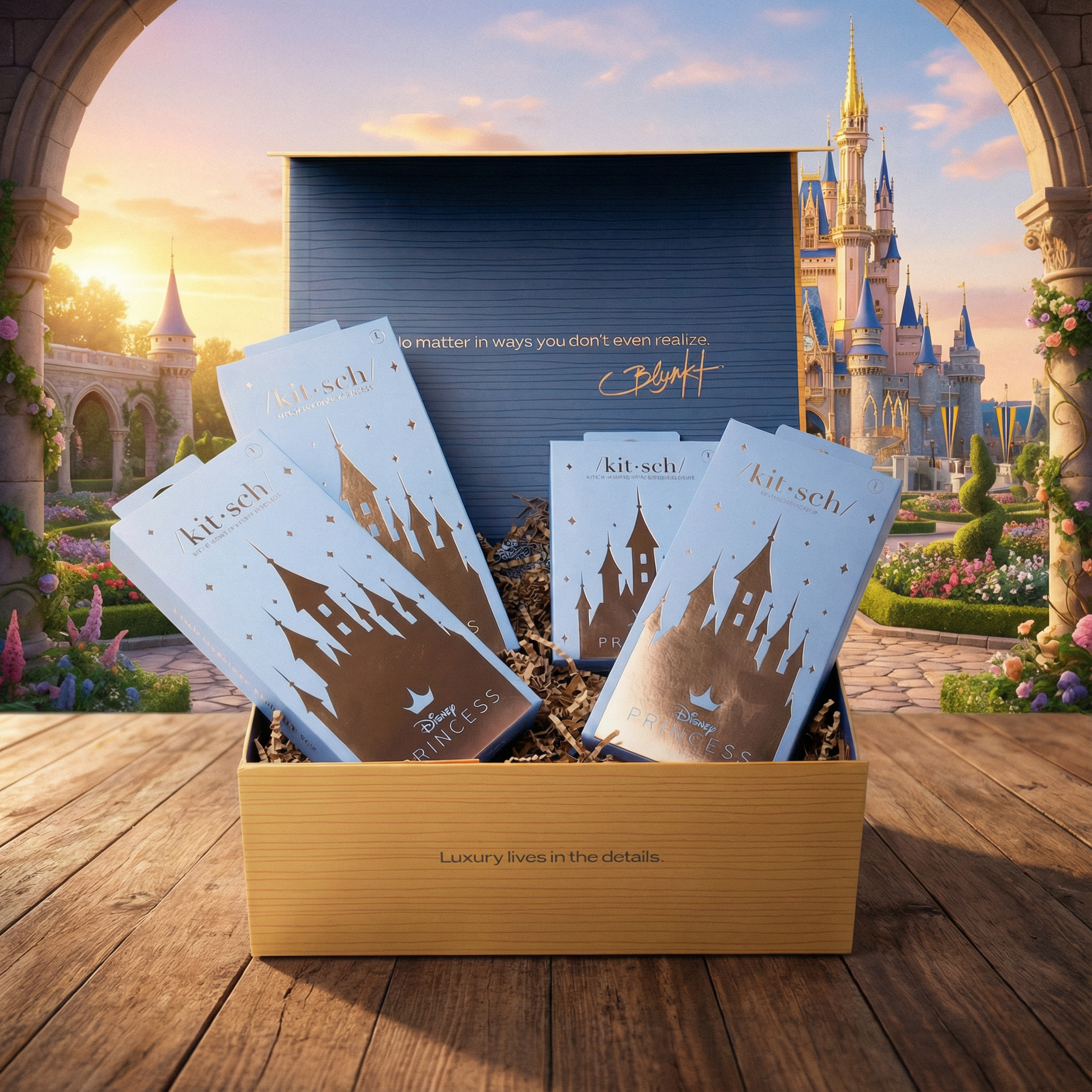 Blyskt Disney-inspired satin beauty gift set