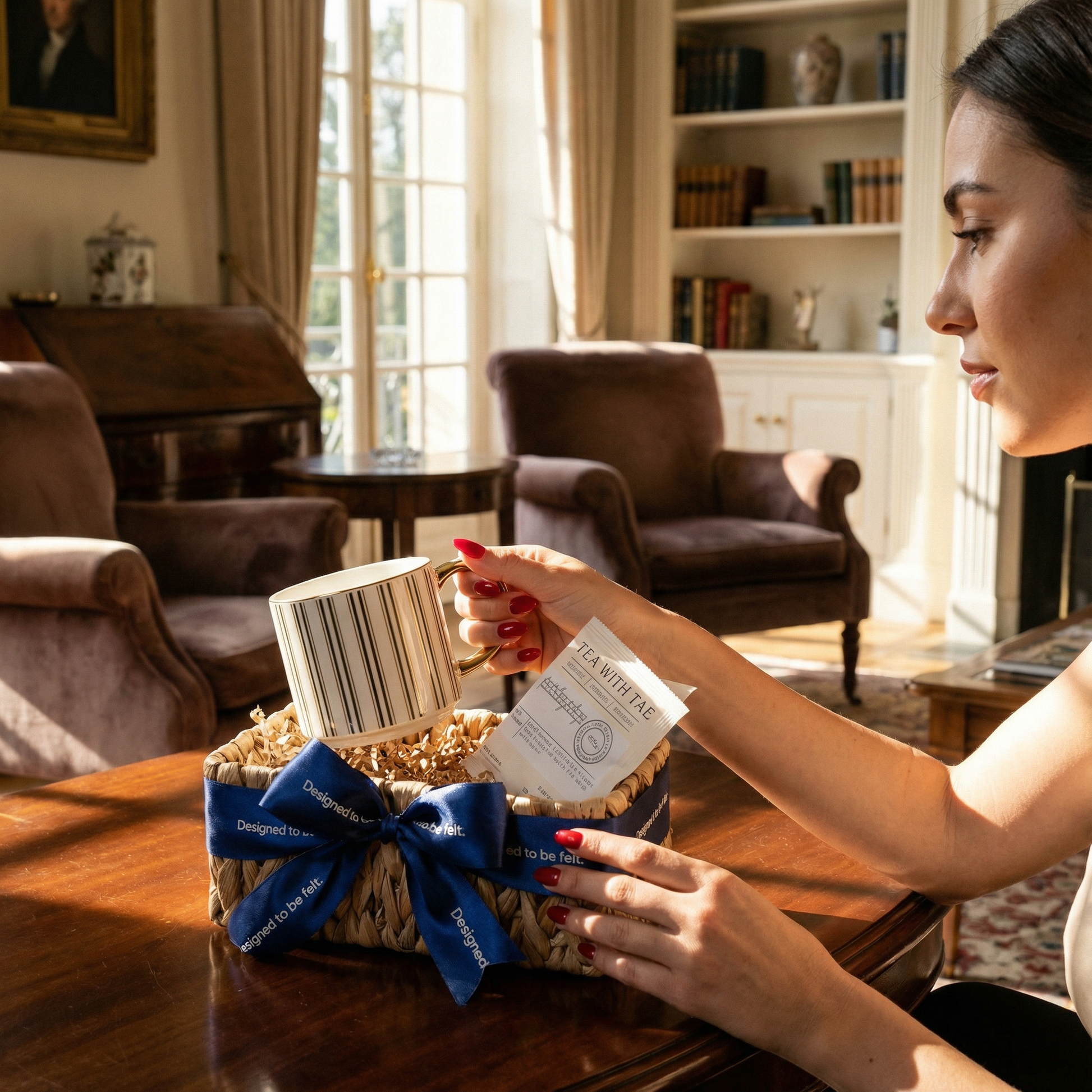 Simple thank-you tea gift curated by Blyskt