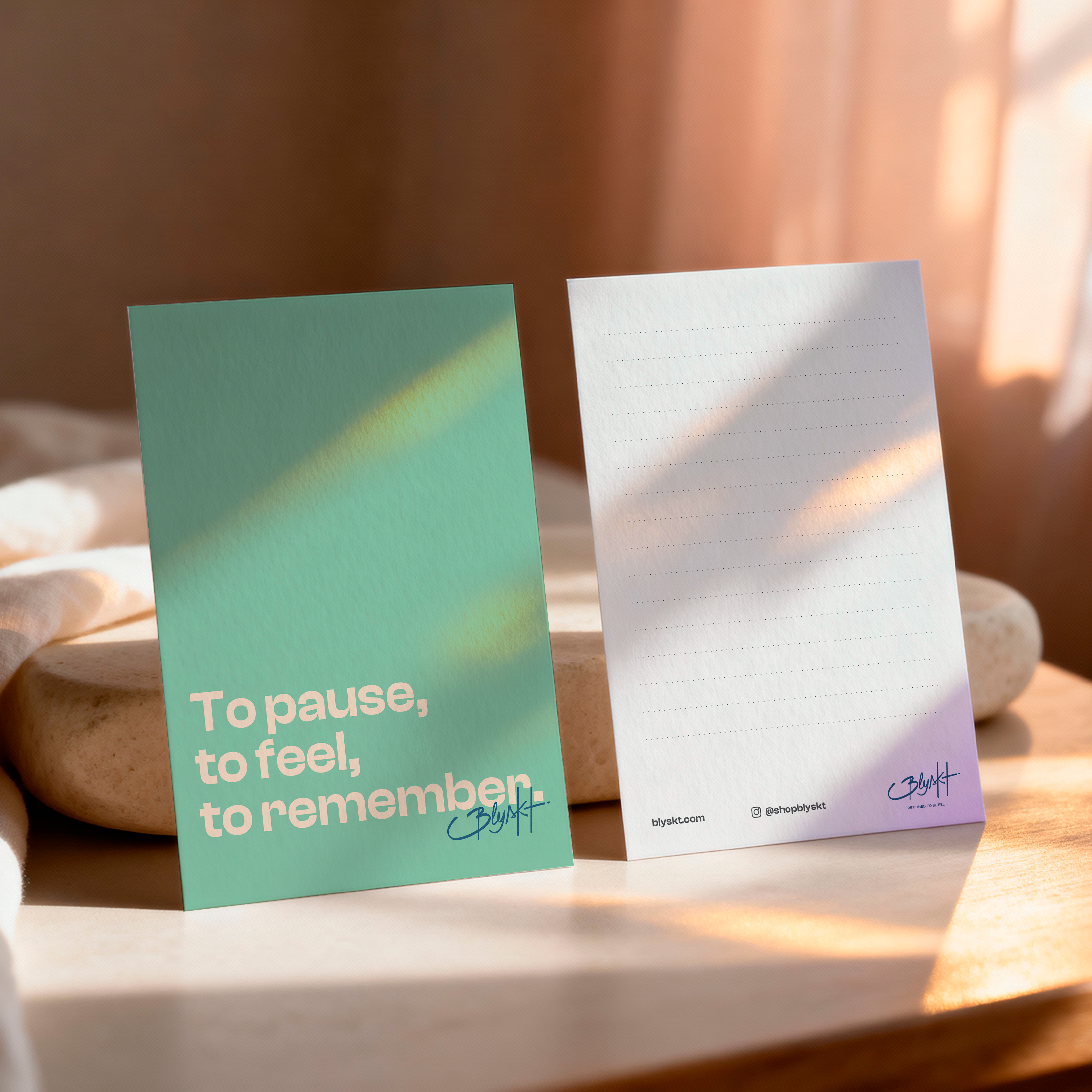 To Pause To Feel To Remember