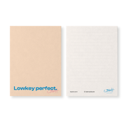 Lowkey Perfect greeting card by Blyskt — minimalist card for modern gifting