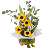 Sunny Intent Sunflower Arrangement